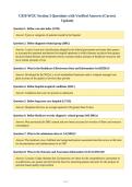 C810 WGU Section 3 Questions with Verified Answers &lpar;Correct&NewLine;Update&rpar;