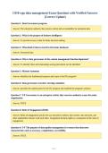 C810 wgu data management Exam Questions with Verified Answers&NewLine;&lpar;Correct Update&rpar;