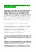 HESI CASE STUDIES UPDATED EXAMS WITH CORRECT ANSWERS