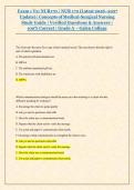 Exam 1 V2&colon; NUR170 &sol; NUR 170 &lpar;Latest 2026&ndash;2027 &NewLine;Update&rpar; &vert; Concepts of Medical-Surgical Nursing &NewLine;Study Guide &vert; Verified Questions & Answers &vert; &NewLine;100&percnt; Correct &vert; Grade A &ndash; Galen College
