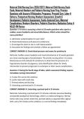 Maternal Child Nursing Care 2026&sol;2027 &vert; Maternal Child Nursing Study Guide&comma; Maternal-Newborn and Pediatric Nursing Exam Prep&comma; Practice Questions with Answers & Rationales&comma; Pregnancy&comma; Prenatal Care&comma; Labor & Delivery&comma; Postpartum Nursing&comma; Newborn Assessment&comma;
