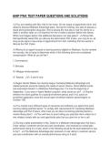 AHIP FWA TEST PAPER QUESTIONS AND SOLUTIONS