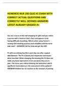 HONDROS NUR 200 QUIZ &num;2 EXAM WITH &NewLine;CORRECT ACTUAL QUESTIONS AND &NewLine;CORRECTLY WELL DEFINED ANSWERS &NewLine;LATEST ALREADY GRADED A&plus;