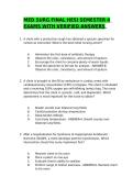 MED SURG FINAL HESI SEMESTER 4 EXAMS WITH VERIFIED ANSWERS