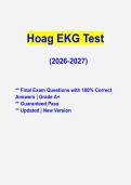 Hoag EKG Test 2026&sol;2027 &ndash; ECG Rhythm Interpretation Study Guide & Exam Prep&NewLine;