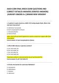 AACN CCRN FINAL MOCK EXAM QUESTIONS AND &NewLine;CORRECT DETAILED ANSWERS &lpar;VERIFIED ANSWERS&rpar; &NewLine;&vert;ALREADY GRADED A&plus;&vert;&vert;BRAND NEW VERSION&excl;&excl;