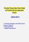 Florida Pump Operator Test 2026&sol;2027 &ndash; Driver-Operator Exam Study Guide & Prep&NewLine;