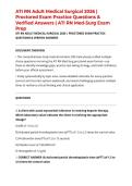 ATI RN Adult Medical Surgical 2026 &vert; Proctored Exam Practice Questions & Verified Answers &vert; ATI RN Med-Surg Exam Prep