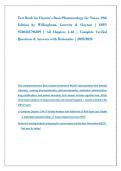 Test Bank for Clayton's Basic Pharmacology for Nurses 19th &NewLine;Edition by Willinghanz&comma; Gurevitz & Clayton &vert; ISBN &NewLine;9780323796309 &vert; All Chapters 1-48 &vert; Complete Verified &NewLine;Questions & Answers with Rationales &vert; 2025&sol;2026 