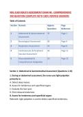 NSG 3160 HEALTH ASSESSMENT EXAM 4B - COMPREHENSIVE 200-QUESTION COMPLETE WITH 100&percnt; VERIFIED ANSWERS