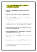 NUR 112 FINAL EXAM REVIEW WITH CORRECT ANSWER&sol;PRACTIEC TEST &sol;STUDY GUIDE 