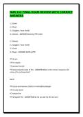 NUR 112 FINAL EXAM REVIEW WITH CORRECT ANSWERS&sol;GRADED A&plus;