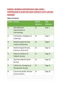 NUR2811 NURSING CAPSTONE REAL FINAL EXAM QUESTIONS AND PRACTICE QUESTIONS &ndash; COMPREHENSIVE QUESTION BANK COMPLETE WITH VERIFIED ANSWERS