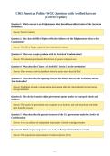 C963 American Politics-WGU Questions with Verified Answers&NewLine;&lpar;Correct Update&rpar;