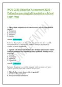 WGU D236 Objective Assessment 2026 &ndash; Pathopharmacological Foundations Actual Exam Prep&NewLine;&NewLine;