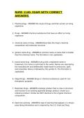 NURS 1140 ACTUAL EXAMS WITH CORRECT ANSWERS &sol;GRADED A&plus;