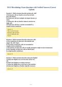 D311 Microbiology Exam Questions with Verified Answers &lpar;Correct&NewLine;Update&rpar;