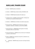 NUR1140 PHARM EXAMINATIONS WITH CORRECT ANSWERS &sol;2025-2026