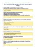 D311 Microbiology Exam Questions with Verified Answers &lpar;Correct&NewLine;Update&rpar;