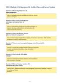 D311 &lpar;Modules 1-3&rpar; Questions with Verified Answers &lpar;Correct Update&rpar;