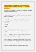 FISDAP MEDICAL EXAM &lbrack;2026&rsqb; &vert; UPDATED ACTUAL&NewLine;QUESTIONS AND CORRECT ANSWERS &vert; A&plus; VERIFIED&NewLine;ANSWERS &vert;