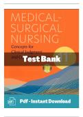 Test Bank for Medical-Surgical Nursing&colon; Concepts for Clinical Judgment and Collaborative Care &lpar;11th Edition&rpar; by Donna D&period; Ignatavicius