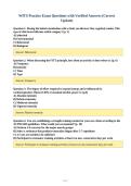 WITS Practice Exam Questions with Verified Answers &lpar;Correct&NewLine;Update&rpar;