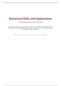 Numerical ODEs and Applications &mdash; Complete Module Revision Guide
