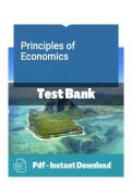 Test Bank for Principles of Economics &lpar;Version 9&period;0&rpar; by John B&period; Taylor & Akila Weerapana