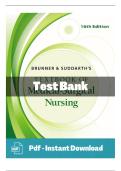 Test Bank for Brunner & Suddarth's Textbook of Medical-Surgical Nursing &lpar;16th Edition&rpar; by Janice L&period; Hinkle