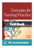 Test Bank for Concepts for Nursing Practice &lpar;4th Edition&rpar; by Jean Foret Giddens