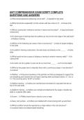 AHIT COMPREHENSIVE EXAM SCRIPT COMPLETE&NewLine;QUESTIONS AND ANSWERS