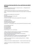 AHIT EVALUATION EXAM UPDATED ACTUAL QUESTIONS AND CORRECT&NewLine;ANSWERS