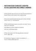 AHIT EXAM STUDY GUIDE SET 2 UPDATED&NewLine;ACTUAL QUESTIONS AND CORRECT ANSWERS