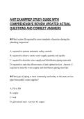 AHIT EXAMPREP STUDY GUIDE WITH&NewLine;COMPREHENSIVE REVIEW UPDATED ACTUAL&NewLine;QUESTIONS AND CORRECT ANSWERS