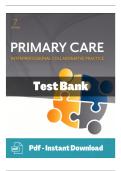 Test Bank for Primary Care&colon; Interprofessional Collaborative Practice &lpar;7th Edition&rpar; by Terry Mahan Buttaro