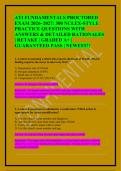 ATI FUNDAMENTALS PROCTORED EXAM 2026&ndash;2027&colon; 300 NCLEX-STYLE PRACTICE QUESTIONS WITH ANSWERS & DETAILED RATIONALES &vert; RETAKE &vert; GRADED A&plus; &vert; GUARANTEED PASS &vert; NEWEST&excl;&excl;