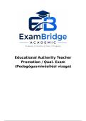 Educational Authority Teacher Promotion &sol; Qual&period; Exam &lpar;Pedag&oacute;gusmin&odblac;s&iacute;t&eacute;si vizsga&rpar;