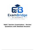 NAEC Teacher Examination &ndash; Review Questions with Detailed Answers