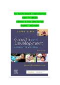 Test Bank for Growth and Development Across the Lifespan 3rd Edition by Gloria Leifer & Eve Fleck