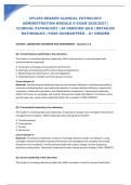CPL250 BEAKER CLINICAL PATHOLOGY ADMINISTRATION MODULE 8 EXAM 2026&sol;2027 &vert; CLINICAL PATHOLOGY &vert; 40 VERIFIED Q&A &vert; DETAILED RATIONALES &vert; PASS GUARANTEED &ndash; A&plus; GRADED