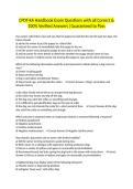 CPDT-KA Handbook Exam Questions with all Correct & 100&percnt; Verified Answers &vert;Guaranteed to Pass