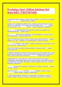 Testbank for Psychology 2nd Edition by Rose M&period; Spielman &vert; ISBN 9781975076450 &vert; Complete Exam Questions