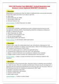 CHC CCB Practice Test 2026&sol;2027 &vert; Actual Questions and&NewLine;Answers Latest Updated 2026&sol;2027 &lpar;Graded A&plus;&rpar;