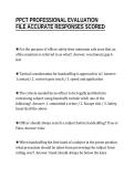PPCT PROFESSIONAL EVALUATION&NewLine;FILE ACCURATE RESPONSES SCORED
