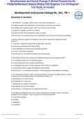 Development and Social Change A Global Perspective 8th Edition By Philip McMichael&comma; Heloise Weber &lbrack;All Chapters 1 to 10 Original Test Bank&comma; A&plus;Grade&rsqb;