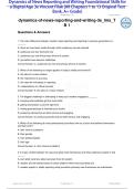 Dynamics of News Reporting and Writing Foundational Skills for a Digital Age 3rd Edition By Vincent Filak &lbrack;All Chapters 1 to 13 Original Test Bank&comma; A&plus; Grade&rsqb;