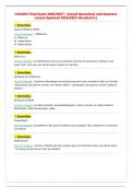 CHC2DV Final Exam 2026&sol;2027 &vert; Actual Questions and Answers&NewLine;Latest Updated 2026&sol;2027 &lpar;Graded A&plus;&rpar;