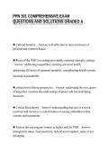 PPN 301 COMPREHENSIVE EXAM&NewLine;QUESTIONS AND SOLUTIONS GRADED A