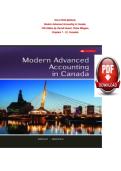 SOLUTION MANUAL Modern Advanced Accounting In Canada&comma; 10th Edition By Darrell Herauf&comma; Chima Mbagwu&comma; Chapters 1 - 12&comma; Complete Solutions